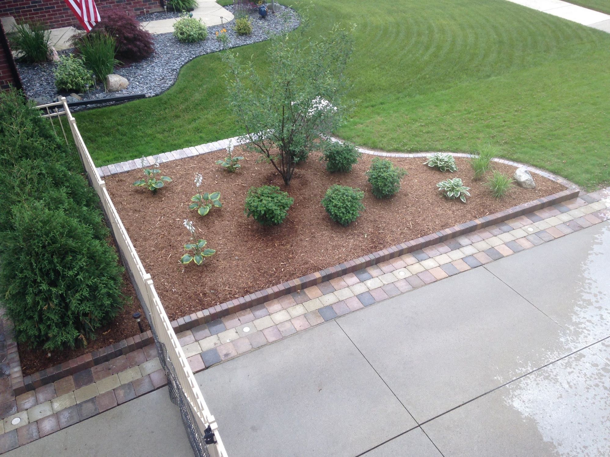 Brick driveway