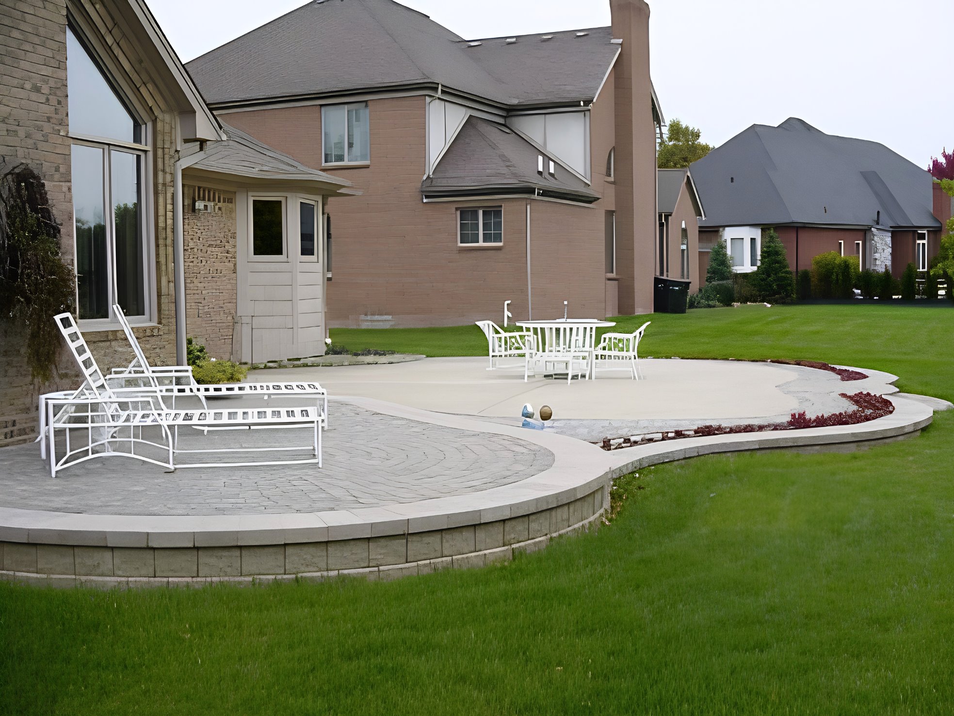 Brick patio